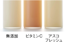 アスコフレッシュ_応用例_乳性飲料の色調変化（40℃、2週間）